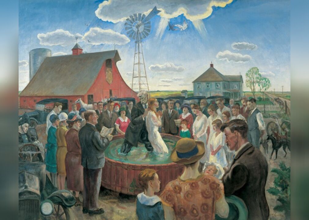 1928: John Steuart Curry pays homage to his rural roots